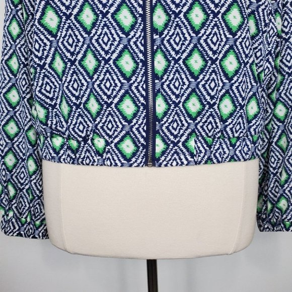 Baccini Lightweight Bomber Style Ikat Jacket Size XL - Picture 4 of 14